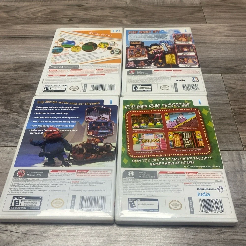 Wii Play Carnival Games Rudolph The Prices Is Right Manuals Excellent Condition